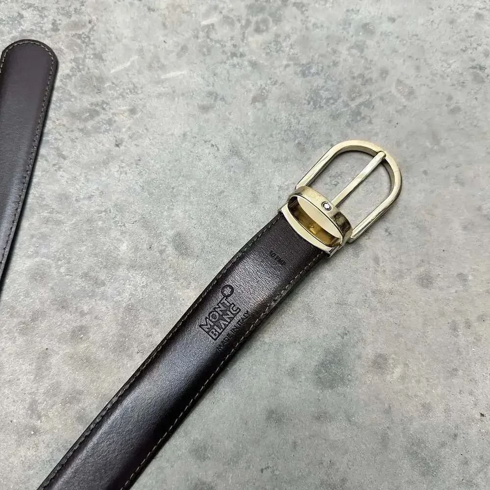 Montblanc Reversible Leather Belt Black/Brown - Size 42